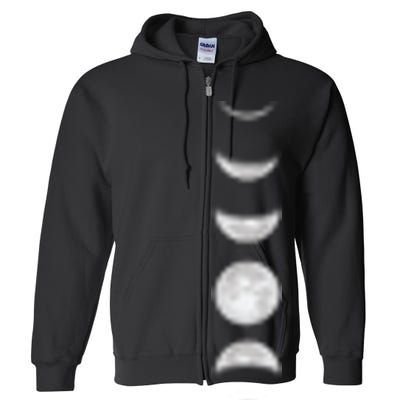 Phases Of The Moon Full Zip Hoodie