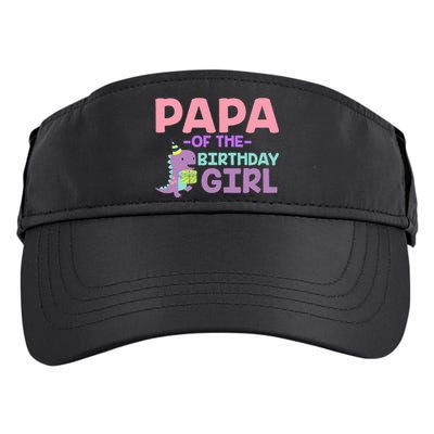 Papa of The Birthday For Saurus Rex Dinosaur Party Adult Drive Performance Visor