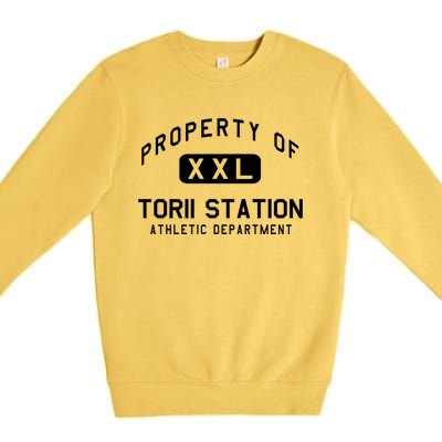 Property Of Torii Station Athletic Departt Gift Premium Crewneck Sweatshirt