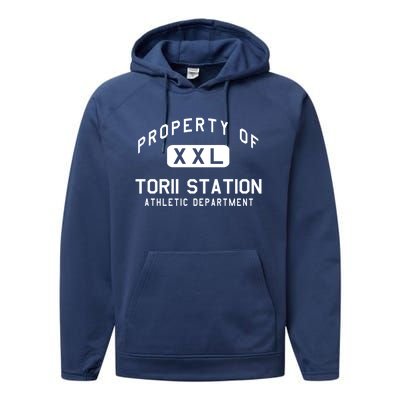 Property Of Torii Station Athletic Departt Gift Performance Fleece Hoodie