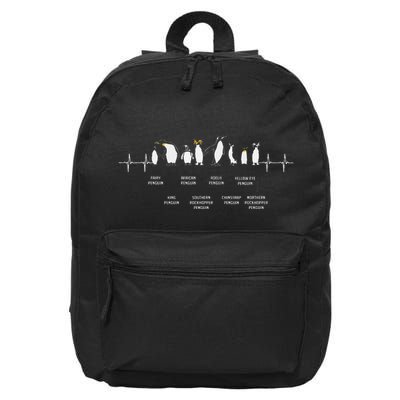 Penguins Of The World Antarctic Penguin Penguins Lover 16 in Basic Backpack