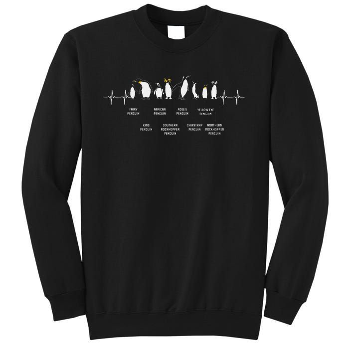 Penguins Of The World Antarctic Penguin Penguins Lover Tall Sweatshirt