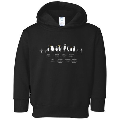 Penguins Of The World Antarctic Penguin Penguins Lover Toddler Hoodie