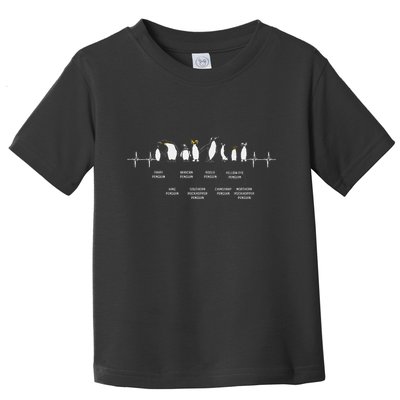 Penguins Of The World Antarctic Penguin Penguins Lover Toddler T-Shirt