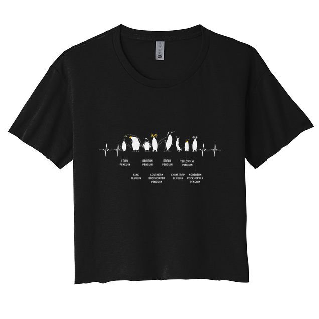 Penguins Of The World Antarctic Penguin Penguins Lover Crop Top