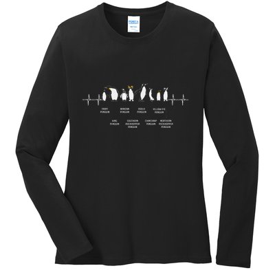 Penguins Of The World Antarctic Penguin Penguins Lover Ladies Long Sleeve Shirt