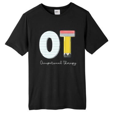 Pediatric Occupational Therapy Cute Pencil Back To School Tall Fusion ChromaSoft Performance T-Shirt