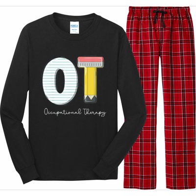 Pediatric Occupational Therapy Cute Pencil Back To School Long Sleeve Pajama Set