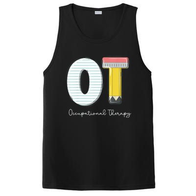 Pediatric Occupational Therapy Cute Pencil Back To School PosiCharge Competitor Tank