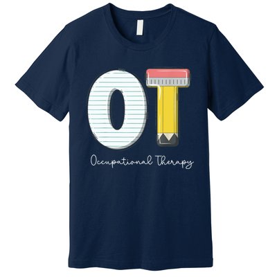 Pediatric Occupational Therapy Cute Pencil Back To School Premium T-Shirt