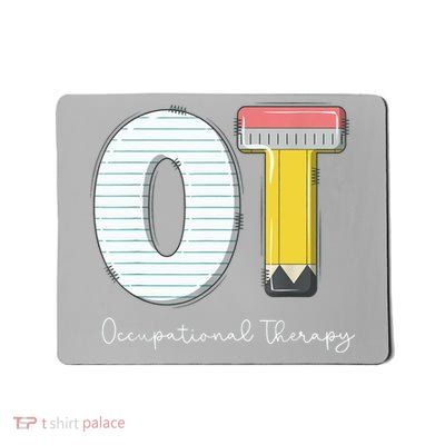 Pediatric Occupational Therapy Cute Pencil Back To School Mousepad