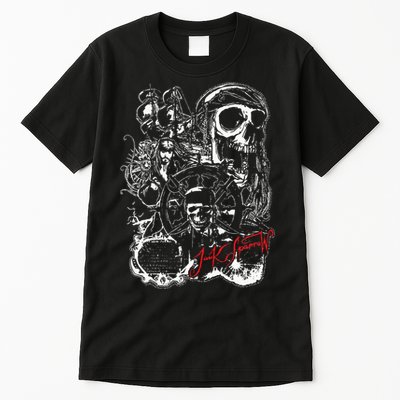 Pirates Of The Caribbean Jack Sparrow White Outline Tall T-Shirt