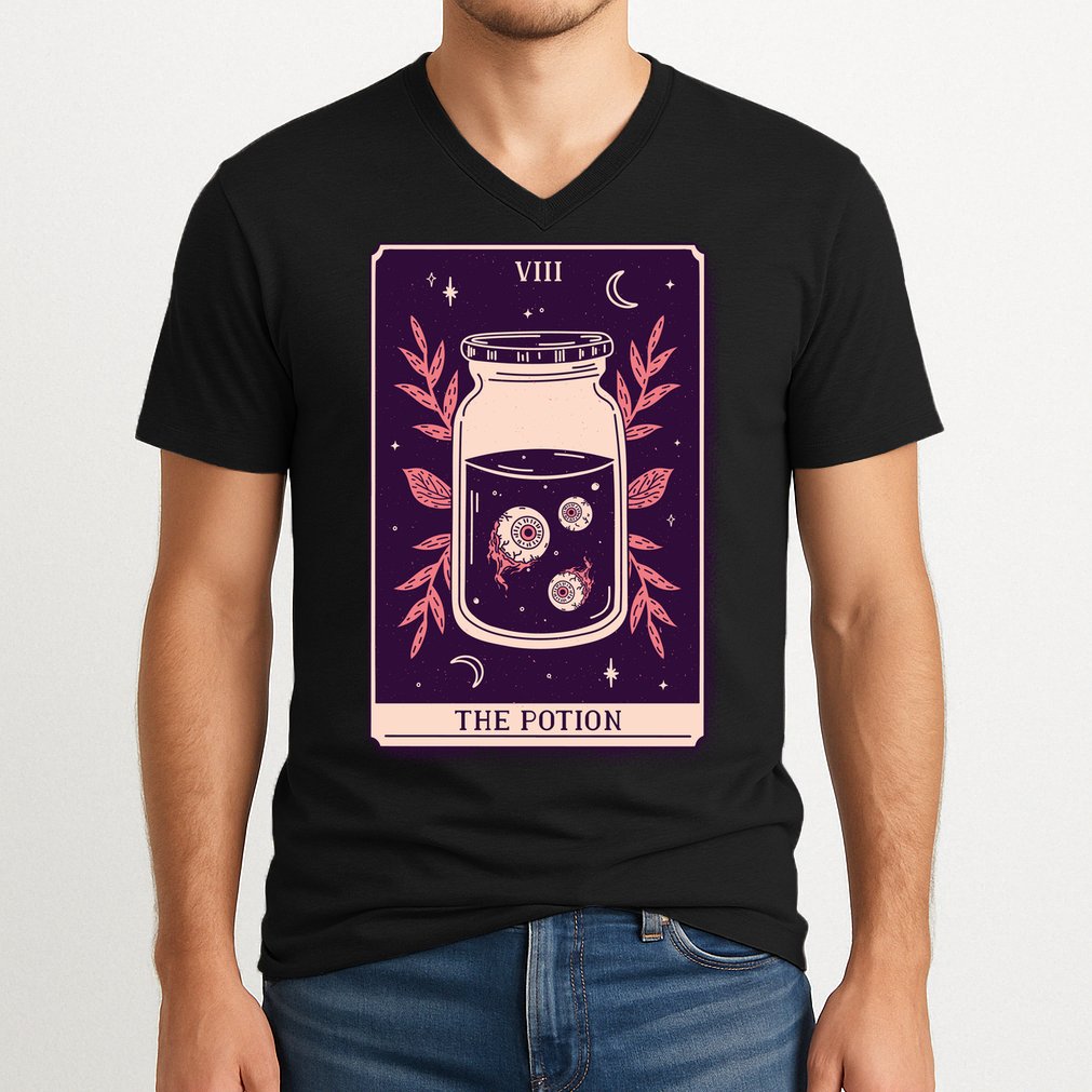 Potion Tarot Card V-Neck T-Shirt