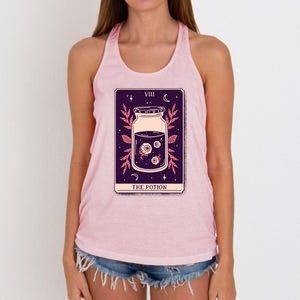 Potion Tarot Card Women's Knotted Racerback Tank