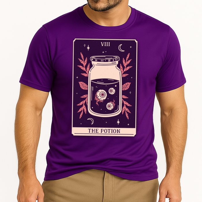 Potion Tarot Card Cooling Performance Crew T-Shirt