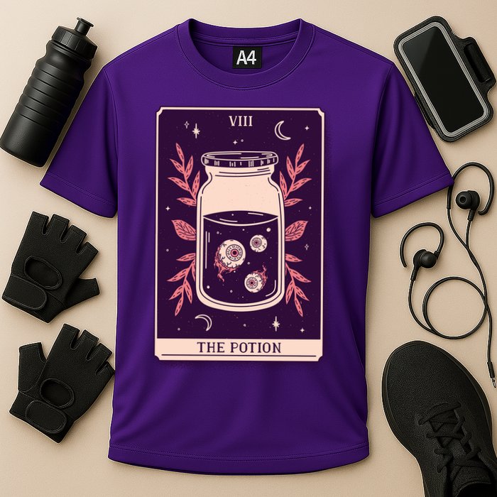 Potion Tarot Card Cooling Performance Crew T-Shirt