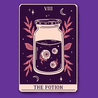 Potion Tarot Card Cooling Performance Crew T-Shirt