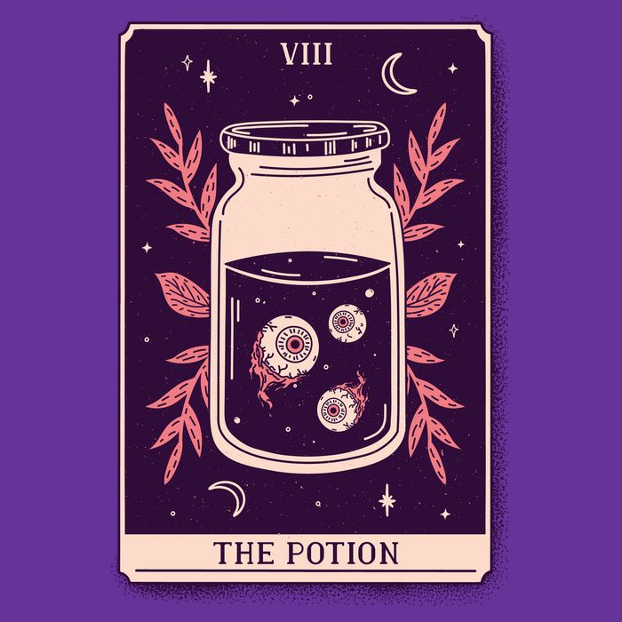 Potion Tarot Card Cooling Performance Crew T-Shirt