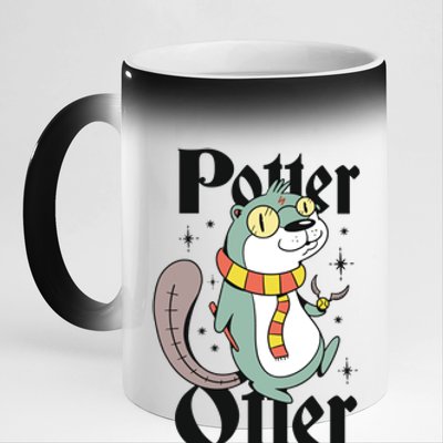 Potter Otter 11oz Black Color Changing Mug