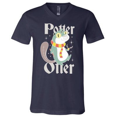 Potter Otter V-Neck T-Shirt