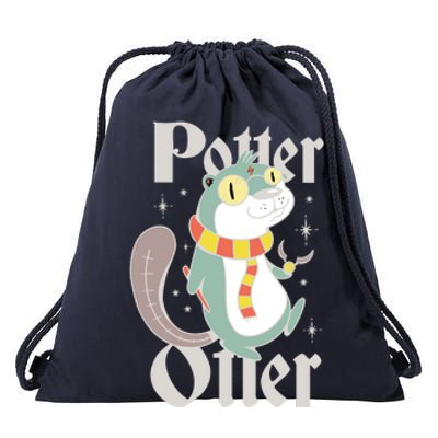 Potter Otter Drawstring Bag