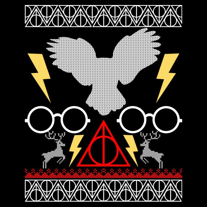 Potter Ugly Christmas Sweater Lighting Performance Shirt