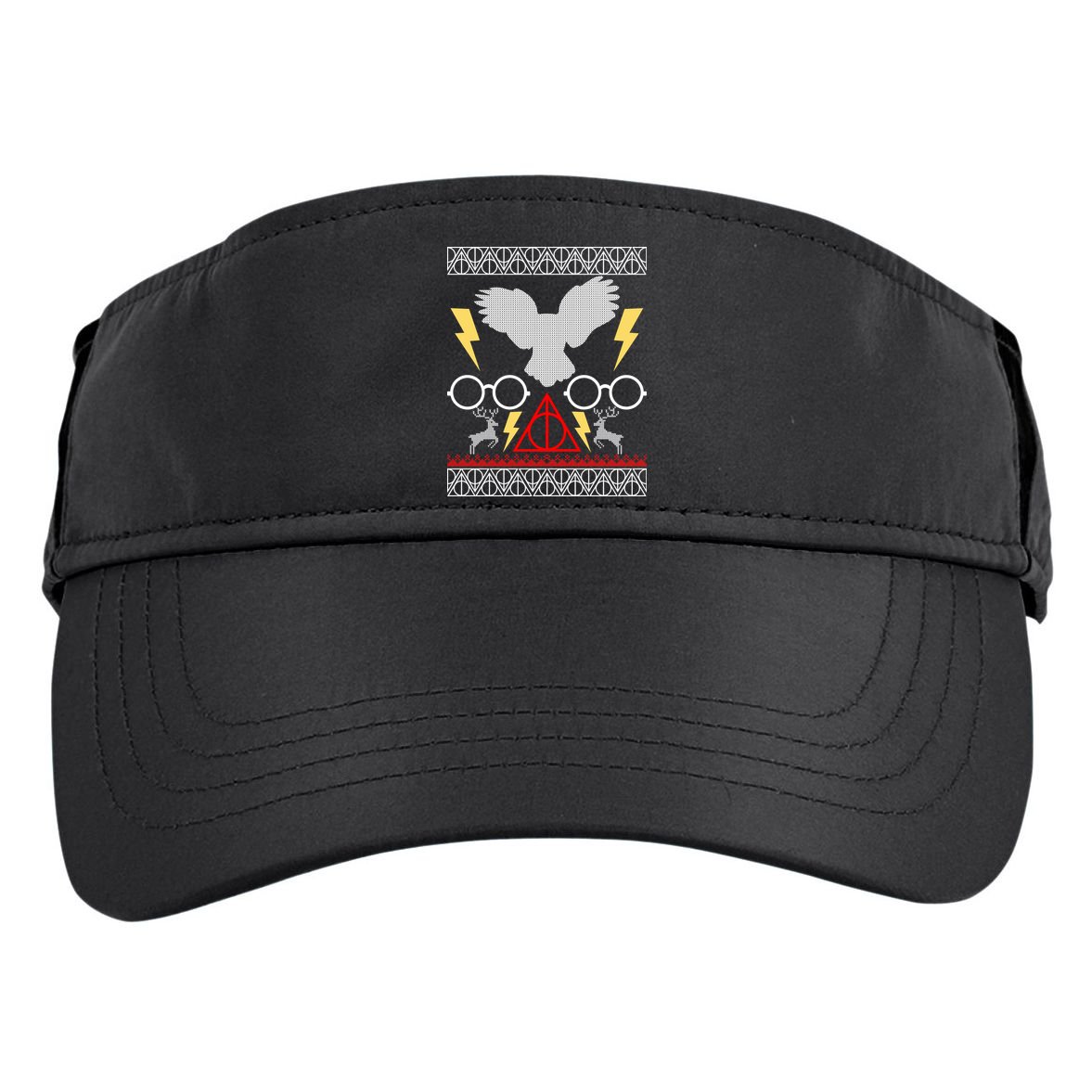 Potter Ugly Christmas Sweater Lighting Adult Drive Performance Visor