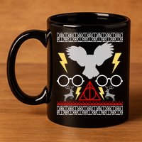 Potter Ugly Christmas Sweater Lighting 11oz C Handle Ceramic Mug