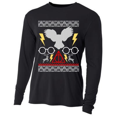 Potter Ugly Christmas Sweater Lighting Cooling Performance Long Sleeve Crew