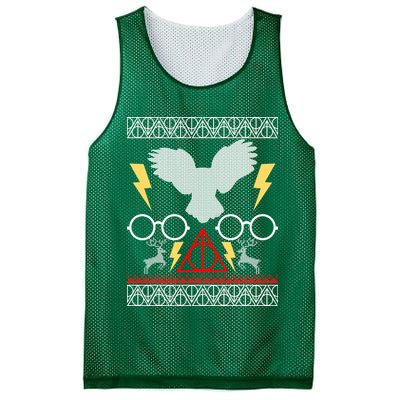 Potter Ugly Christmas Sweater Lighting Mesh Reversible Basketball Jersey Tank