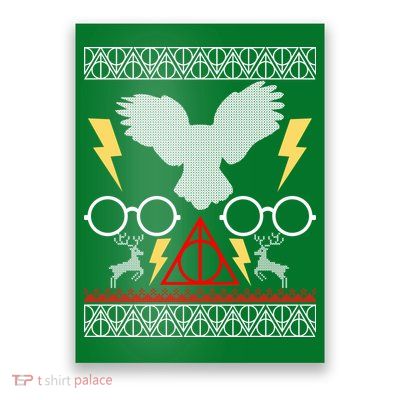 Potter Ugly Christmas Sweater Lighting Poster