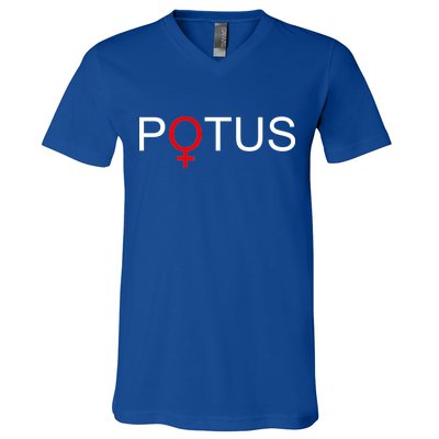 Potus Hillary Clinton V-Neck T-Shirt