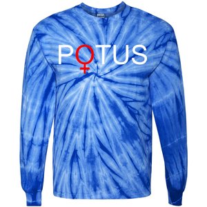 Potus Hillary Clinton Tie-Dye Long Sleeve Shirt