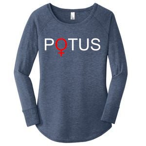 Potus Hillary Clinton Women's Perfect Tri Tunic Long Sleeve Shirt