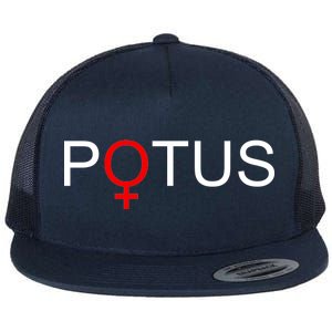 Potus Hillary Clinton Flat Bill Trucker Hat