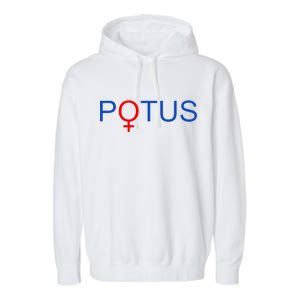 Potus Hillary Clinton Garment-Dyed Fleece Hoodie