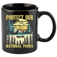 Protect Our Us National Parks Hiking & Camping Lover 11oz C Handle Ceramic Mug