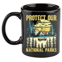 Protect Our Us National Parks Hiking & Camping Lover 11oz C Handle Ceramic Mug