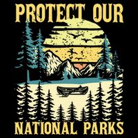 Protect Our Us National Parks Hiking & Camping Lover 16 in Basic Backpack