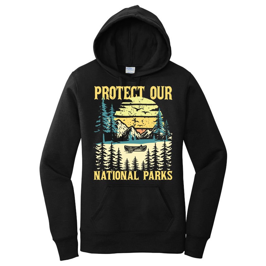 Protect Our Us National Parks Hiking & Camping Lover Women's Pullover Hoodie