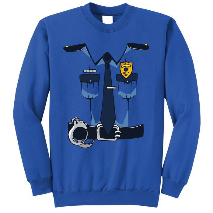 Police Officer Uniform Halloween Costume Sweatshirt