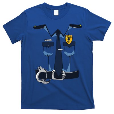 Police Officer Uniform Halloween Costume T-Shirt