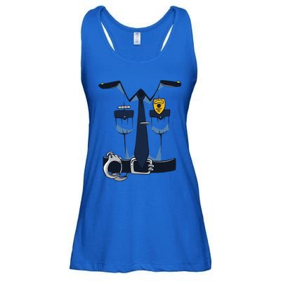 Police Officer Uniform Halloween Costume Ladies Essential Flowy Tank