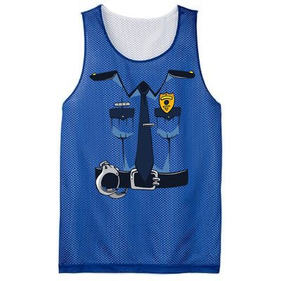 Police Officer Uniform Halloween Costume Mesh Reversible Basketball Jersey Tank