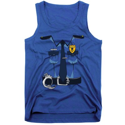 Police Officer Uniform Halloween Costume Tank Top