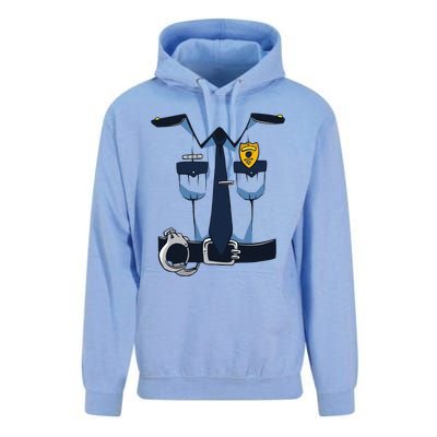 Police Officer Uniform Halloween Costume Unisex Surf Hoodie