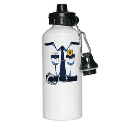 Police Officer Uniform Halloween Costume Aluminum Water Bottle