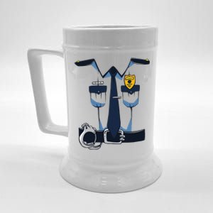 Police Officer Uniform Halloween Costume Beer Stein