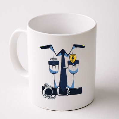 Police Officer Uniform Halloween Costume Coffee Mug