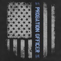 Probation Officer US Flag Hoodie Tumbler